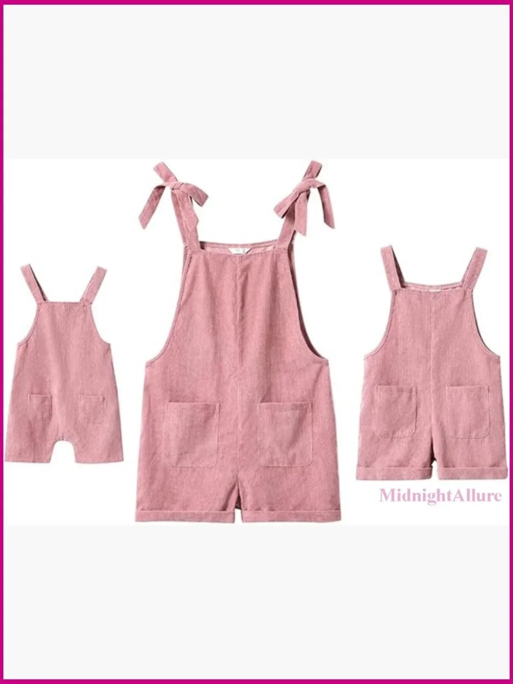 Matching Overall Jumpsuit Romper Summer Sleeveless Tie Shoulder Shorts Set